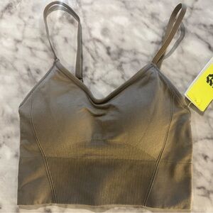Olive Green Sports Bra